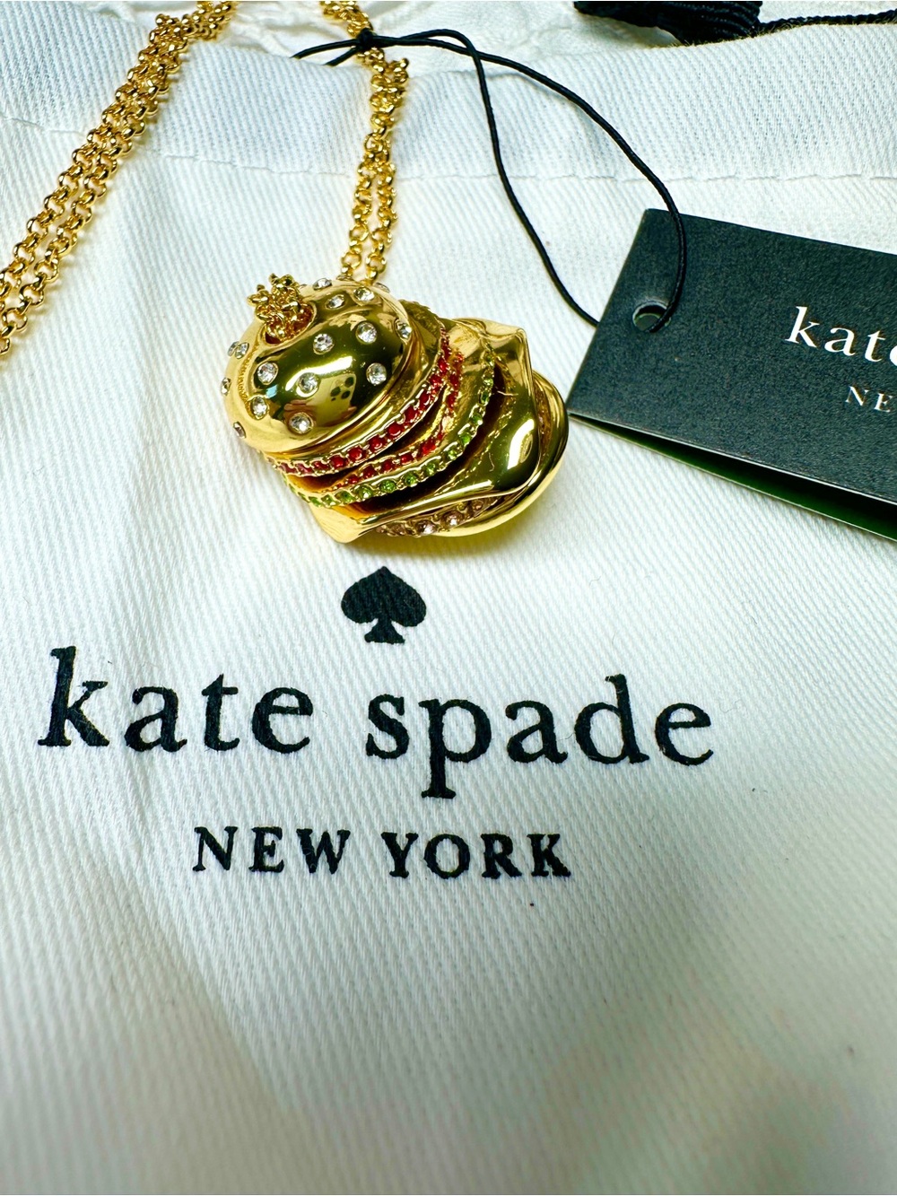 kate spade Burger 🍔 Necklace